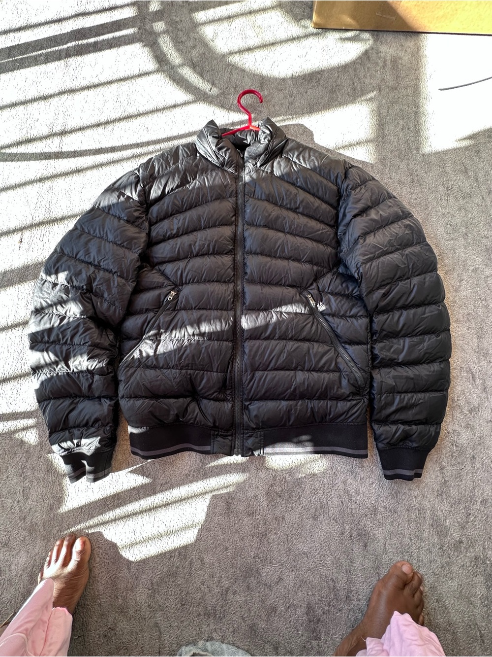 lululemon Black Quilted Down Puffer Jacket